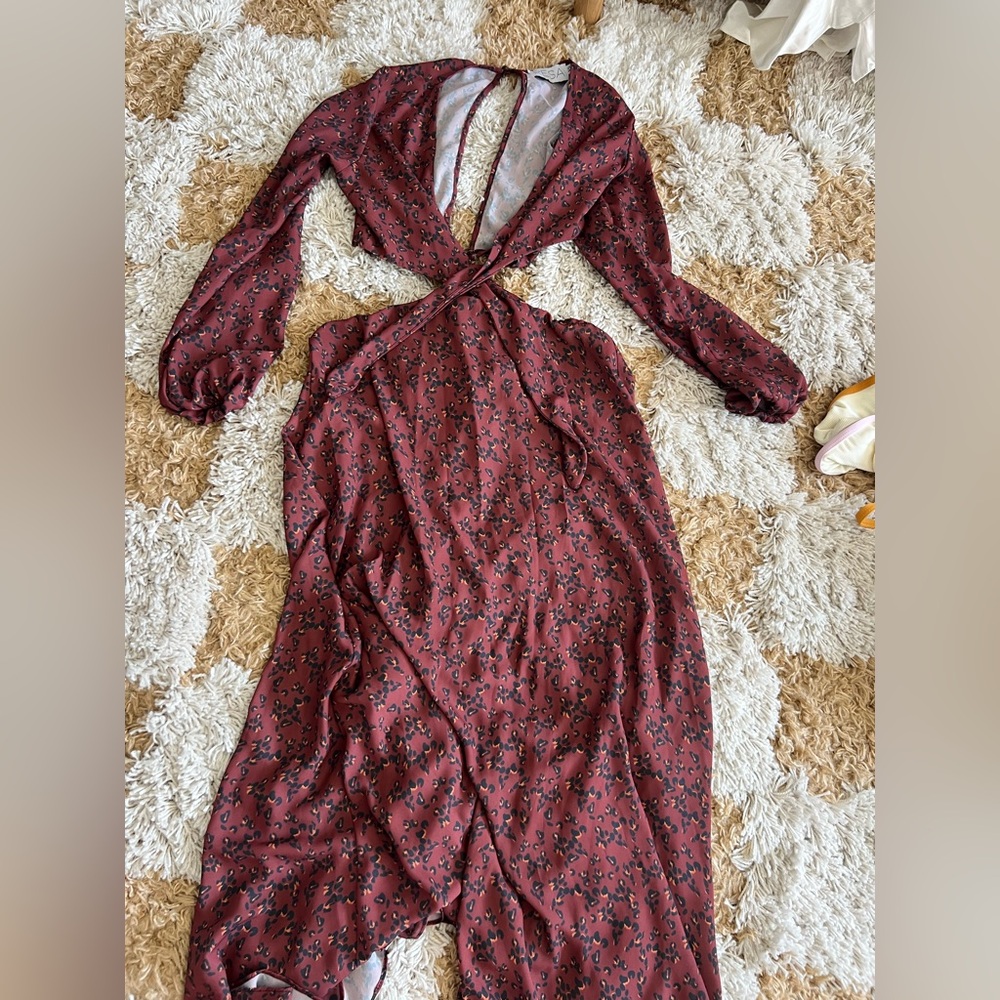 Resa cut out tie dress